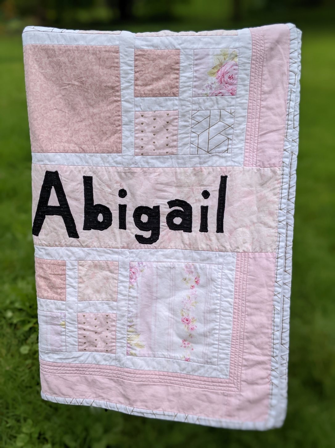 Personalized baby quilts example